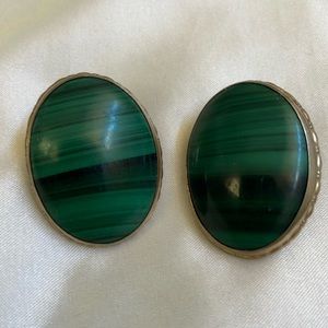 Vintage antique natural stone earrings handmade